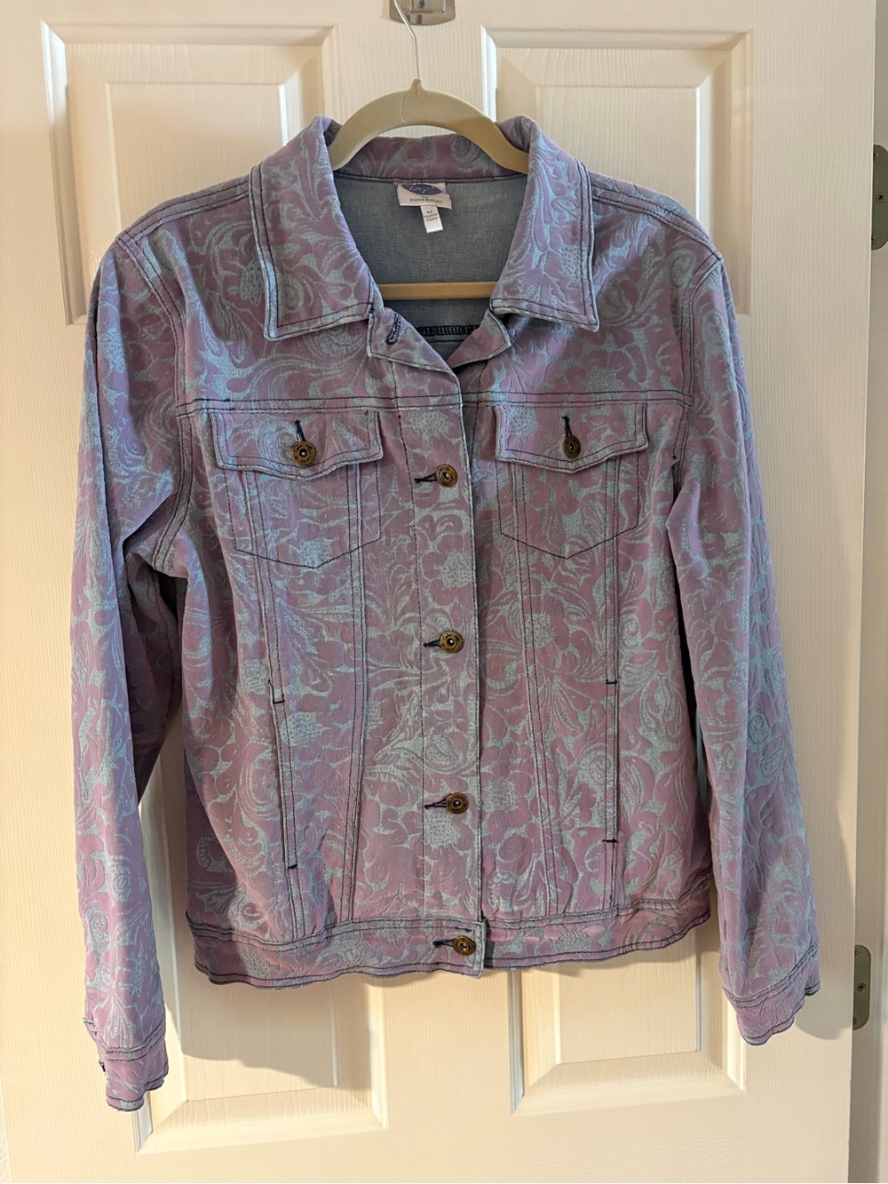 Sharp Blue/Lavendar Jean Jacket